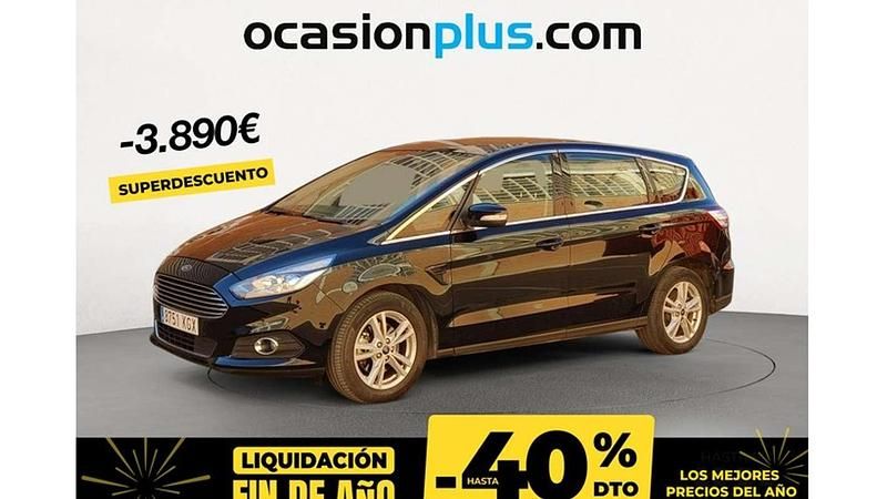 Negro Usado 2018 Ford S-MAX Titanium Monovolumen | 20.900 € (Precio justo) - Imagen 1/1