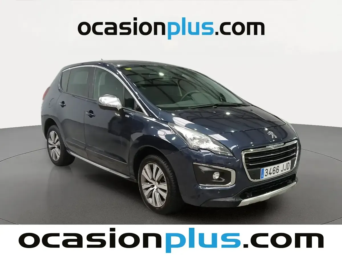 Usado Peugeot 3008 Style 131 CV (96 kW) 2015 Azul Familiar