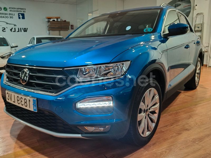Azul Usado 2022 VW T-Roc Advance SUV | 22.999 € (Precio justo) - Imagen 1/4