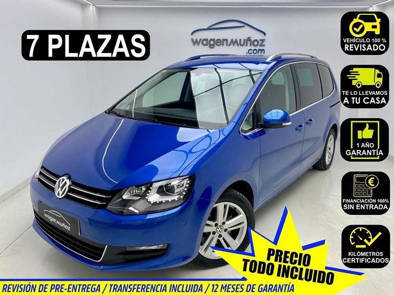 Azul Usado 2018 VW Sharan Sportline Monovolumen | 22.900 € (Buen precio) - Imagen 1/4