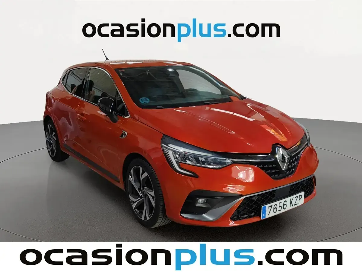 Usado Renault Clio RS Line 101 CV (74 kW) 2019 Naranja Utilitario