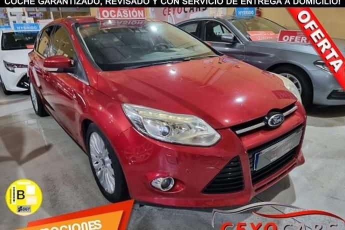 Rojo Usado 2013 Ford Focus Titanium Berlina | 8400 € (Precio justo) - Imagen 1/3