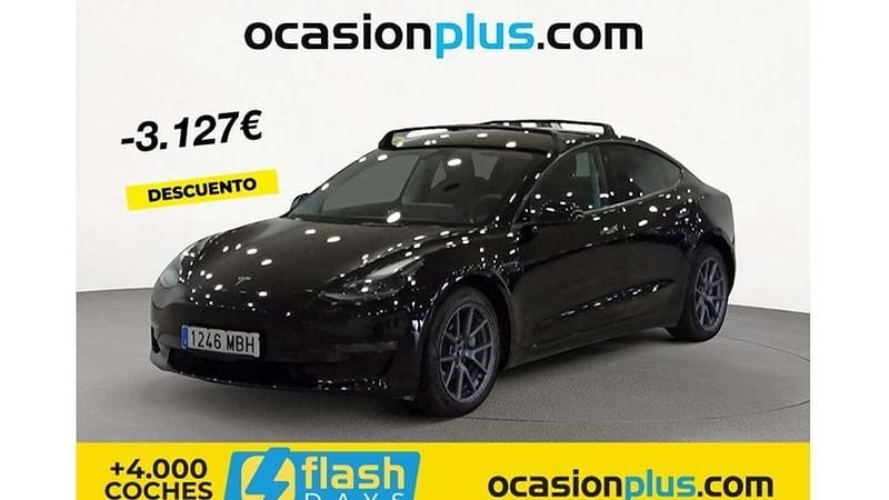 Negro Usado 2022 Tesla Model 3 Long Range Berlina | 31.273 € (Precio justo) - Imagen 1/4