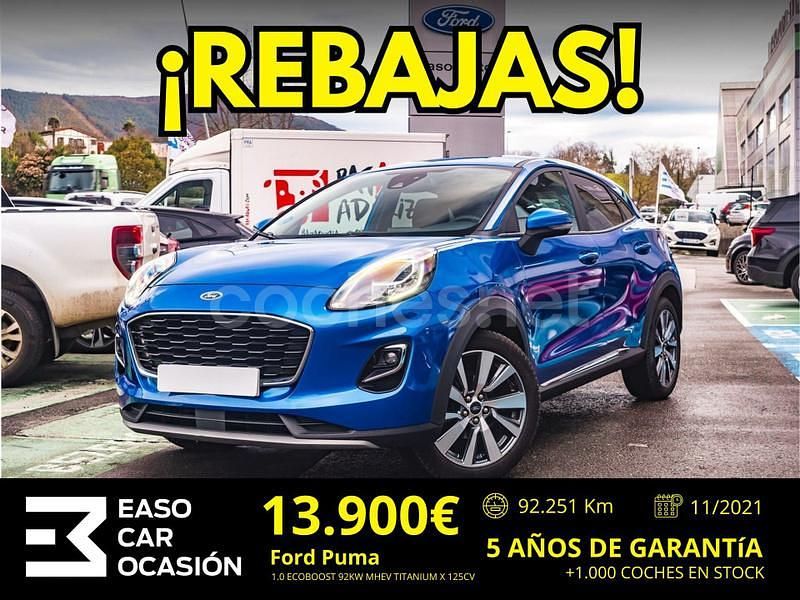 Blanco Usado 2021 Ford Puma Titanium X SUV | 16.900 € (Un poco caro) - Imagen 1/1
