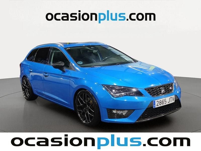 Usado Seat Leon FR 184 CV (135 kW) 2016 Azul Monovolumen
