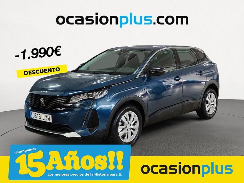 Azul Usado 2022 Peugeot 3008 Active Recogida | 21.890 € (Precio justo) - Imagen 1/4