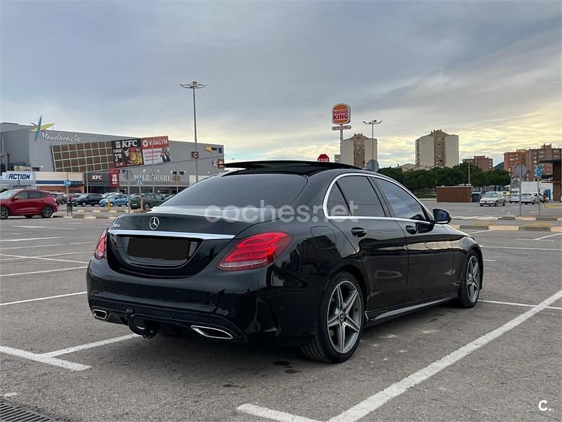Usado Mercedes C200 136 CV (100 kW) 2018 Negro Berlina