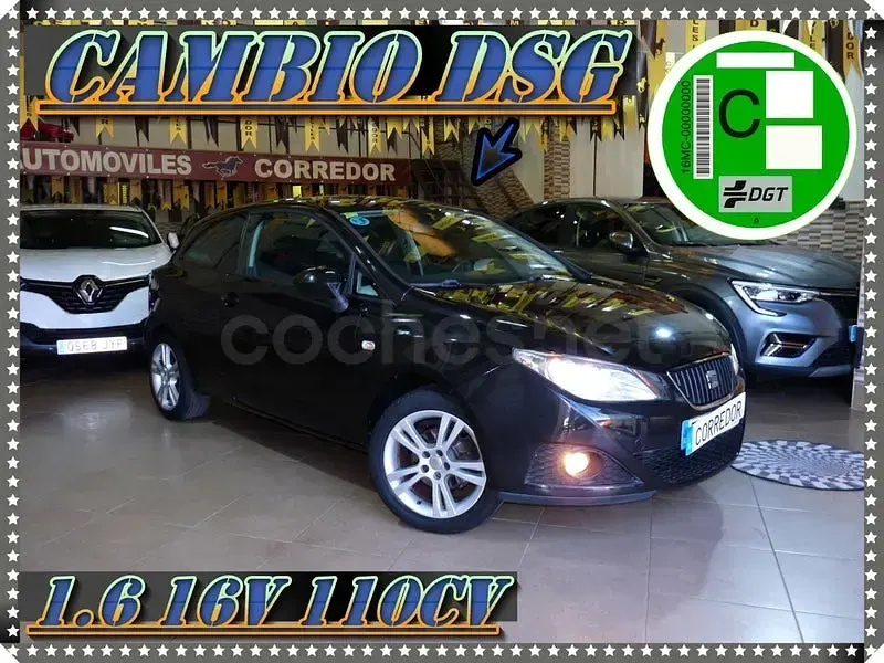 Usado Seat Ibiza SC Sport 105 CV (77 kW) 2010 Negro Utilitario
