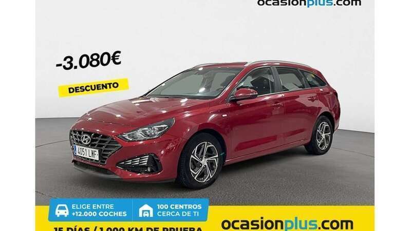 Rojo Usado 2021 Hyundai i30 Familiar | 16.355 € (Precio justo) - Imagen 1/4