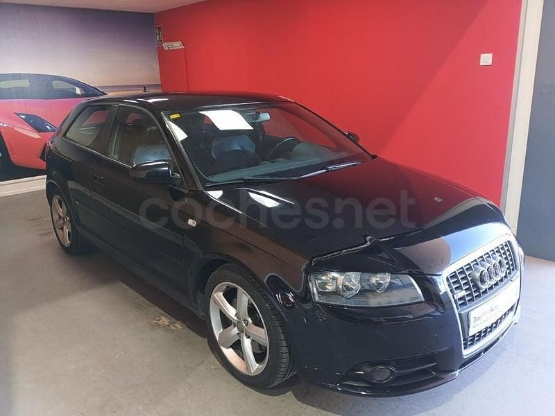 Usado Audi A3 S-Line 170 CV (125 kW) 2008 Negro Utilitario