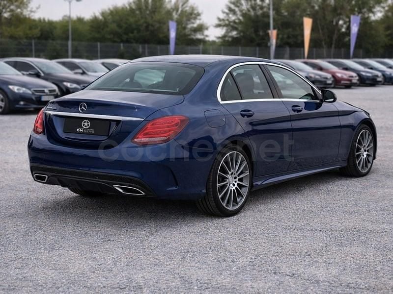 Usado Mercedes C220 170 CV (125 kW) 2017 Azul Berlina