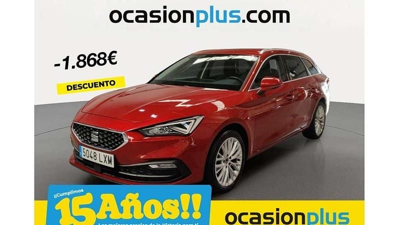 Rojo Usado 2022 Seat Leon ST XCELLENCE Familiar | 18.682 € (Precio justo) - Imagen 1/4