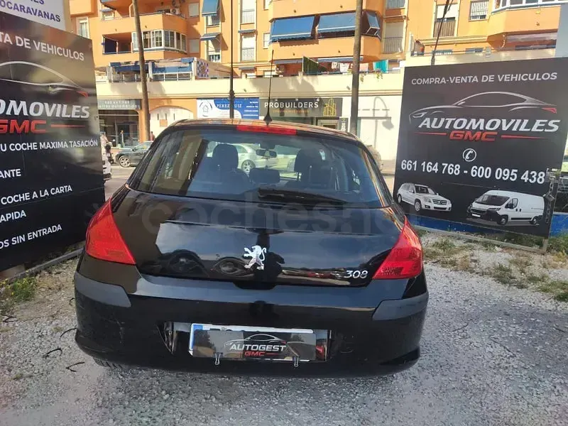 Usado Peugeot 308 110 CV (80 kW) 2009 Negro Berlina