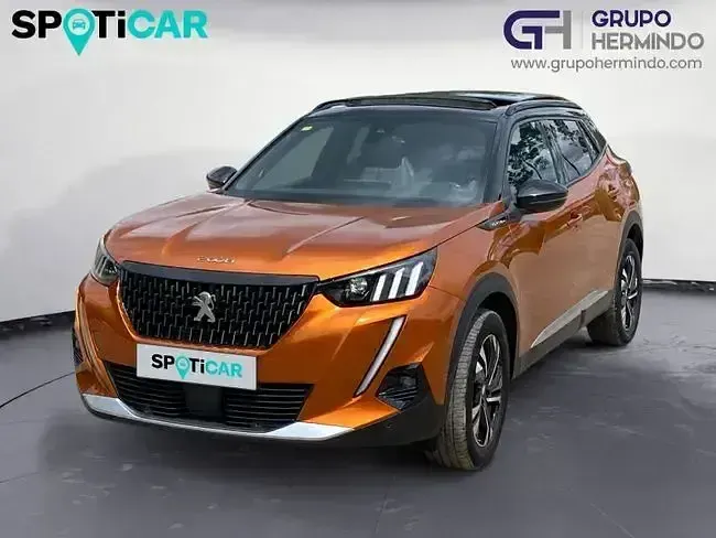Usado Peugeot 2008 GT-line 130 CV (95 kW) 2021 Naranja SUV