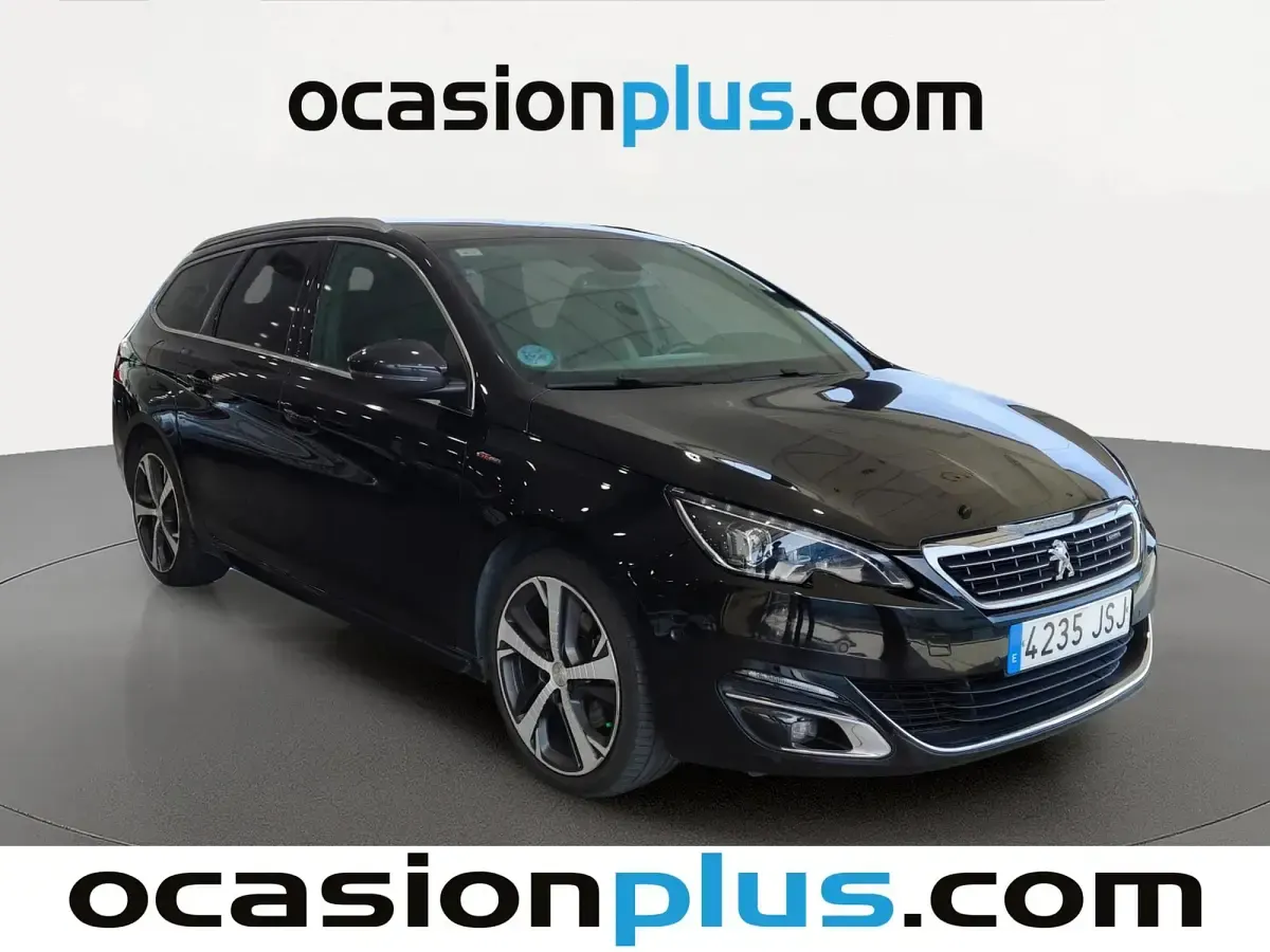 Usado Peugeot 308 SW GT-line 150 CV (110 kW) 2016 Negro Familiar