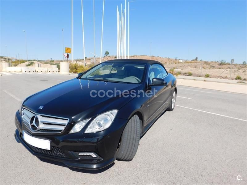 Negro Usado 2012 Mercedes E220 Elegance Descapotable | 17.200 € (Precio justo) - Imagen 1/4