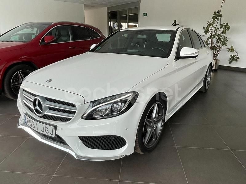 Blanco Usado 2015 Mercedes C220 AMG line Berlina | 17.900 € (Precio justo) - Imagen 1/4