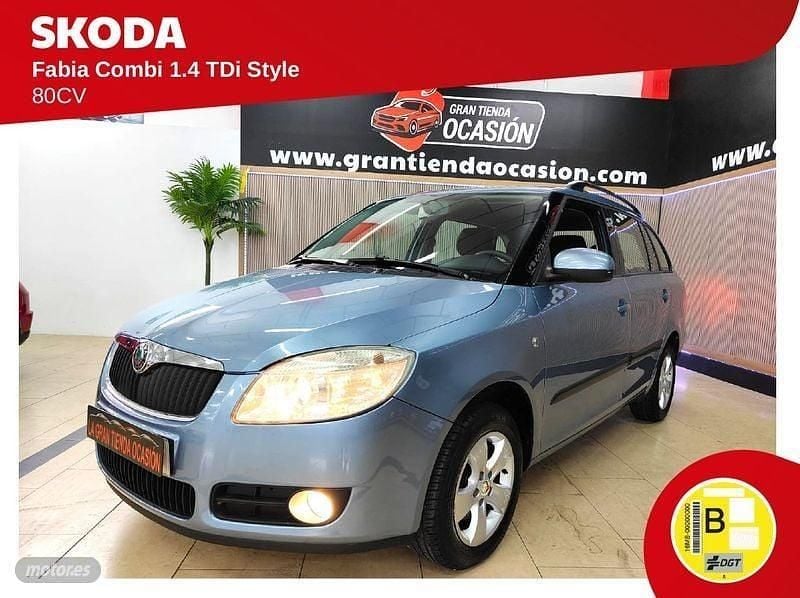 Azul Usado 2009 Skoda Fabia Style Utilitario | 6480 € (Buen precio) - Imagen 1/4