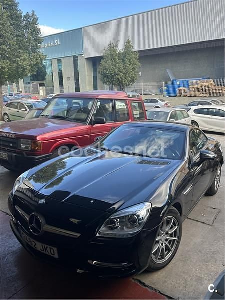 Negro Usado 2012 Mercedes SLK200 Descapotable | 21.500 € (Un poco caro) - Imagen 1/4