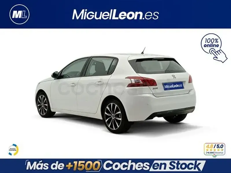 Usado Peugeot 308 Active 110 CV (80 kW) 2015 Blanco Berlina