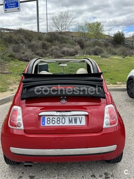 Rojo Usado 2015 Fiat 500C Lounge Descapotable | 10.000 € (Precio justo) - Imagen 1/4