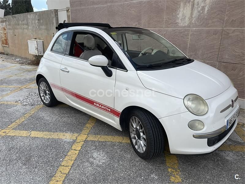 Blanco Usado 2010 Fiat 500C Lounge Descapotable | 5500 € (Precio justo) - Imagen 1/2