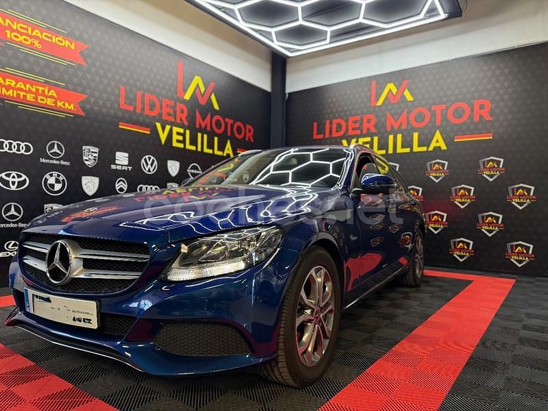Azul Usado 2017 Mercedes C350e Familiar | 22.990 € (Precio justo) - Imagen 1/4