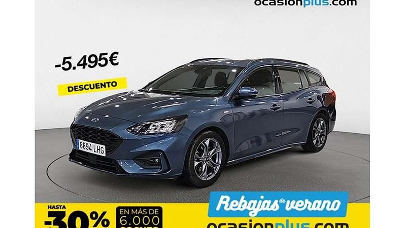 Azul Usado 2020 Ford Focus ST-Line Familiar | 14.173 € (Buen precio) - Imagen 1/4