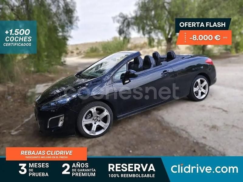 Negro Usado 2012 Peugeot 308 CC Active Descapotable | 9990 € (Precio justo) - Imagen 1/4