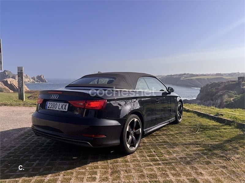 Usado Audi A3 Cabriolet Ambition 184 CV (135 kW) 2016 Negro Descapotable