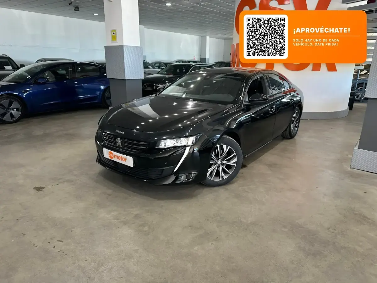 Usado Peugeot 508 Allure 131 CV (96 kW) 2022 Negro Berlina