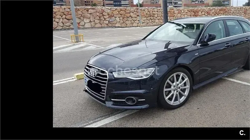 Usado Audi A6 S-Line 272 CV (200 kW) 2015 Azul Familiar