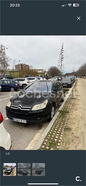Usado Citroën C4 92 CV (67 kW) 2007 Negro Berlina