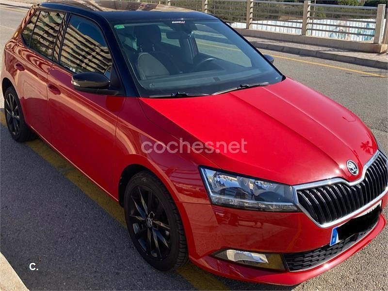 Brugt Skoda Fabia 95 HK (69 kW) 2019 Rød Sedan