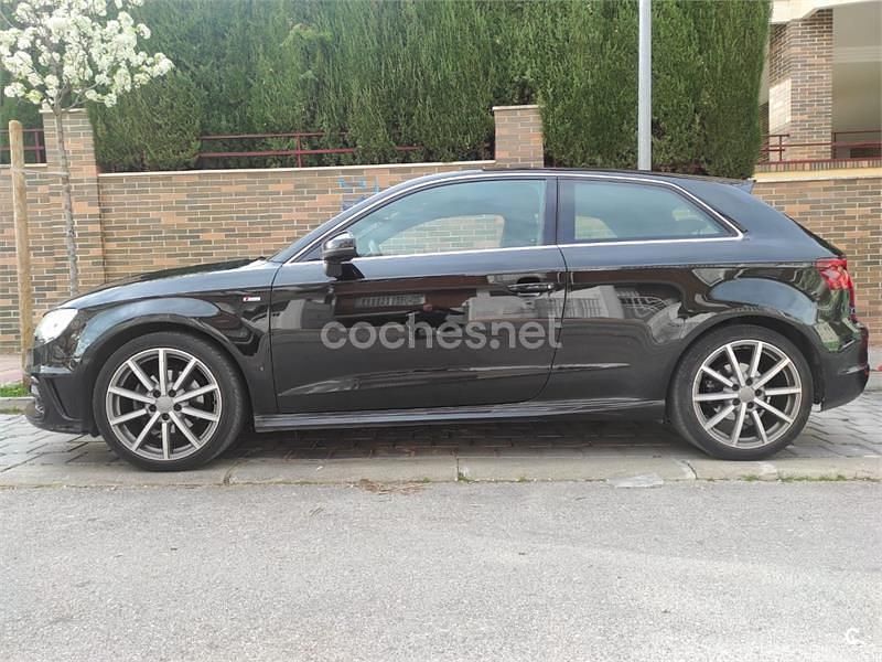 Usado Audi A3 S-Line 150 CV (110 kW) 2015 Negro Berlina