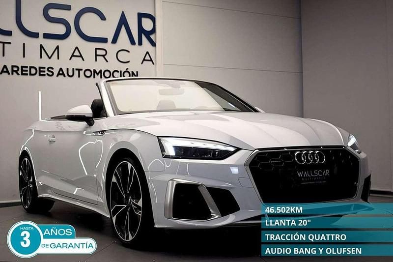 Blanco Usado 2021 Audi A5 Cabriolet S-Line Descapotable | 40.900 € (Un poco caro) - Imagen 1/4