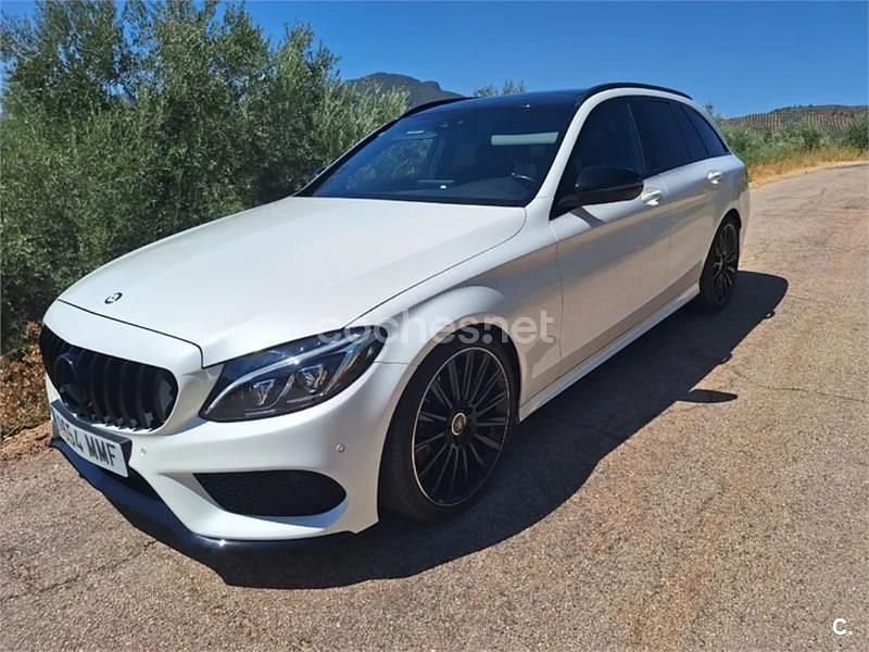 Blanco Usado 2016 Mercedes C220 AMG line Familiar | 17.990 € (Buen precio) - Imagen 1/4