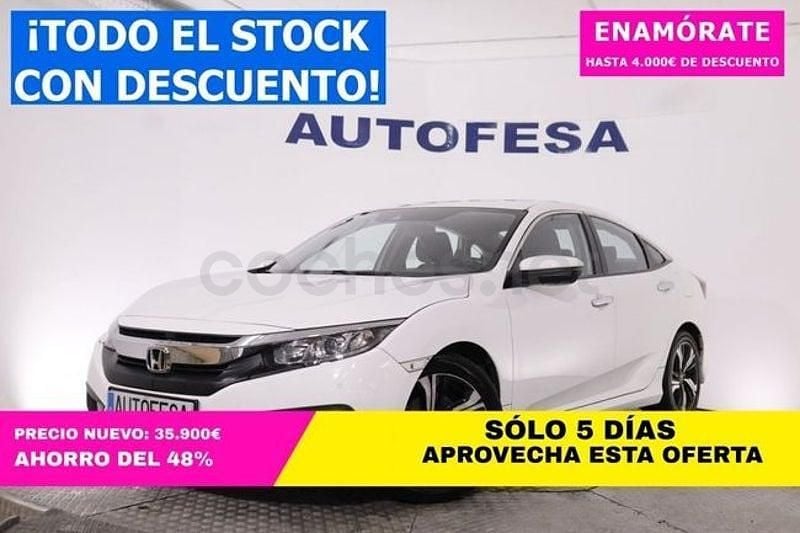 Usado Honda Civic Elegance 120 CV (88 kW) 2018 Blanco Berlina