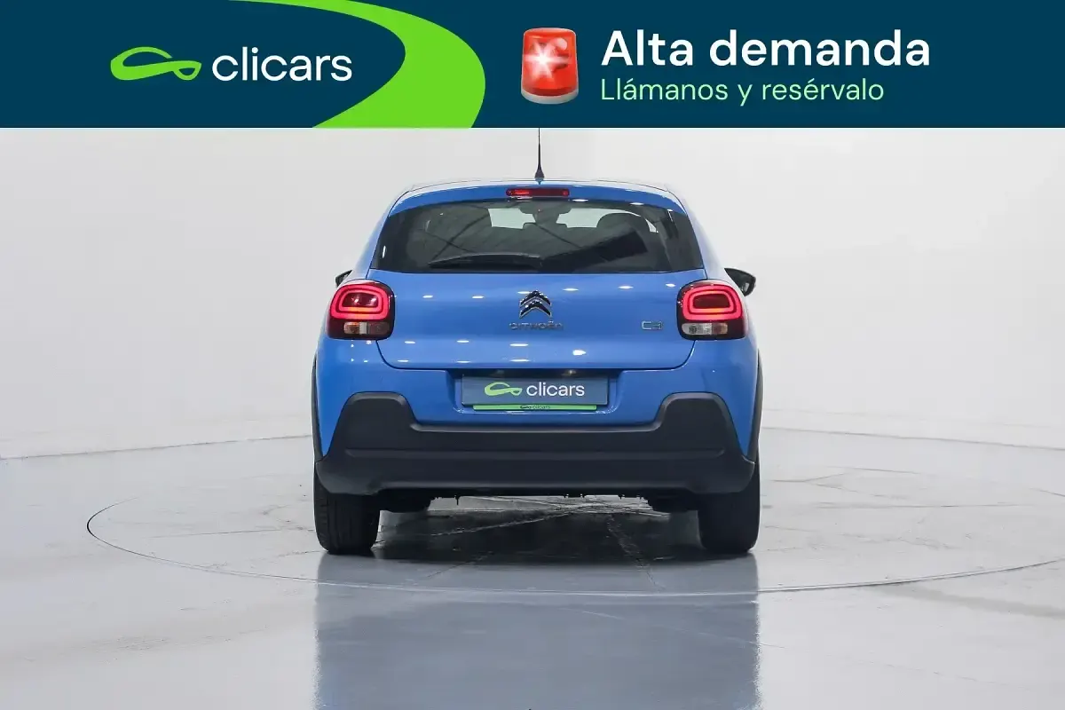 Usado Citroën C3 Feel 110 CV (80 kW) 2019 Azul Utilitario