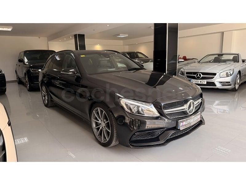 Usado Mercedes C63 AMG 476 CV (350 kW) 2015 Negro Familiar