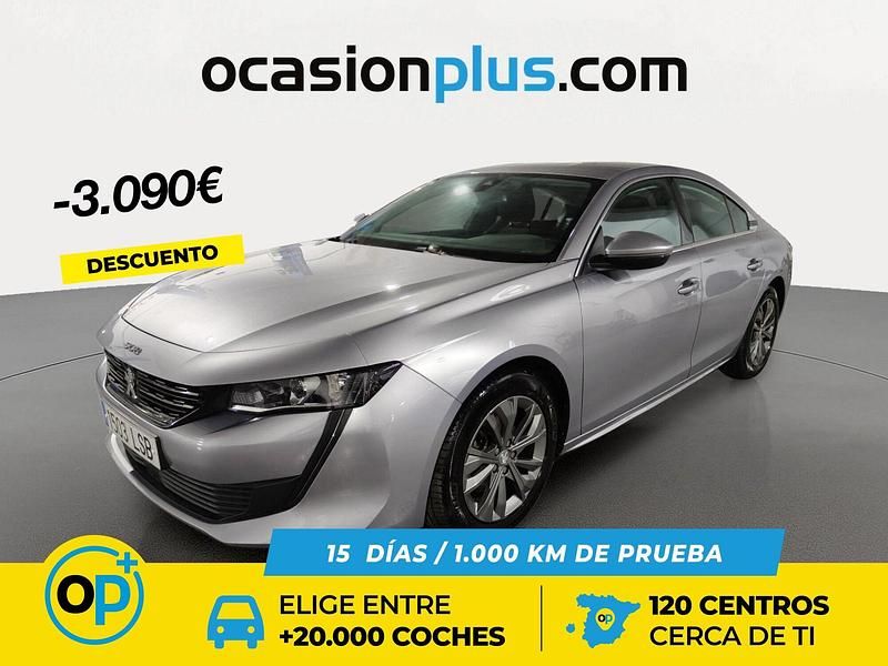 Gris Usado 2021 Peugeot 508 Active Berlina | 16.390 € (Buen precio) - Imagen 1/4