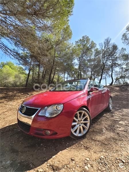 Rojo Usado 2007 VW Eos Individual Descapotable | 7500 € (Precio justo) - Imagen 1/4