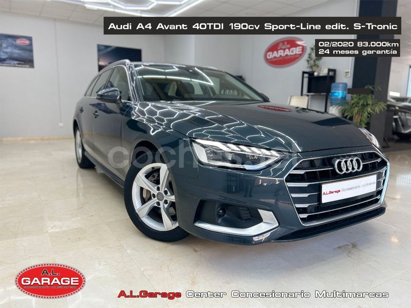 Gris / plata Usado 2020 Audi A4 S-Line Familiar | 27.990 € (Precio justo) - Imagen 1/4