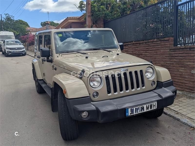 Marrón Usado 2018 Jeep Wrangler Unlimited Sahara SUV | 31.900 € (Buen precio) - Imagen 1/4