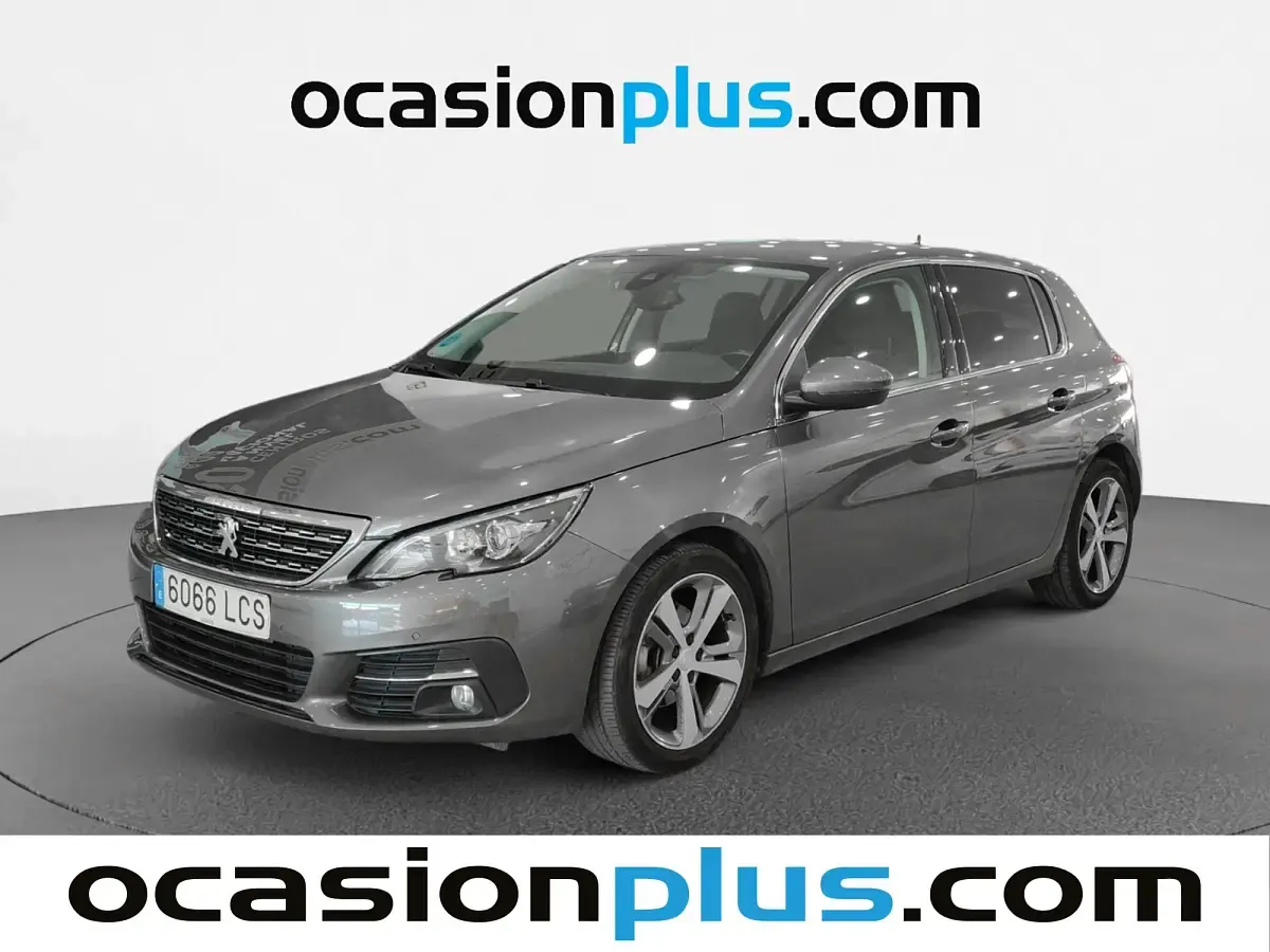 Usado Peugeot 308 Allure 131 CV (96 kW) 2019 Gris plata Utilitario
