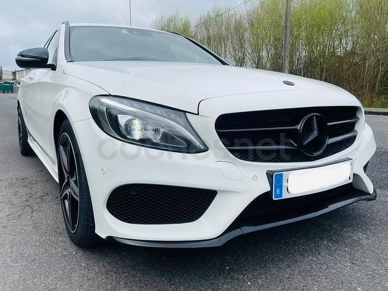 Usado Mercedes C220 AMG line 170 CV (125 kW) 2016 Blanco Familiar