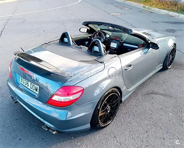 Usado Mercedes SLK200 163 CV (119 kW) 2004 Gris / plata Descapotable