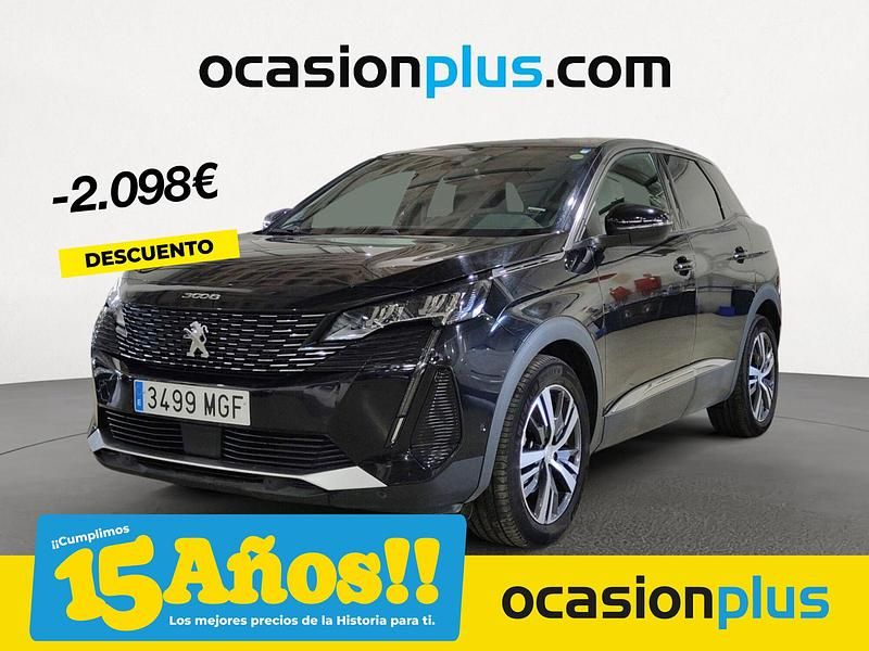 Negro Usado 2023 Peugeot 3008 Allure SUV | 18.690 € (Precio justo) - Imagen 1/4