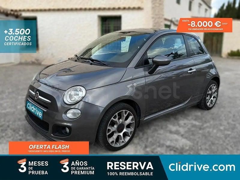 Gris / plata Usado 2014 Fiat 500S S Berlina | 6990 € (Precio justo) - Imagen 1/3