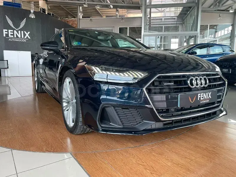 Usado Audi A7 Sportback 286 CV (210 kW) 2018 Azul Utilitario